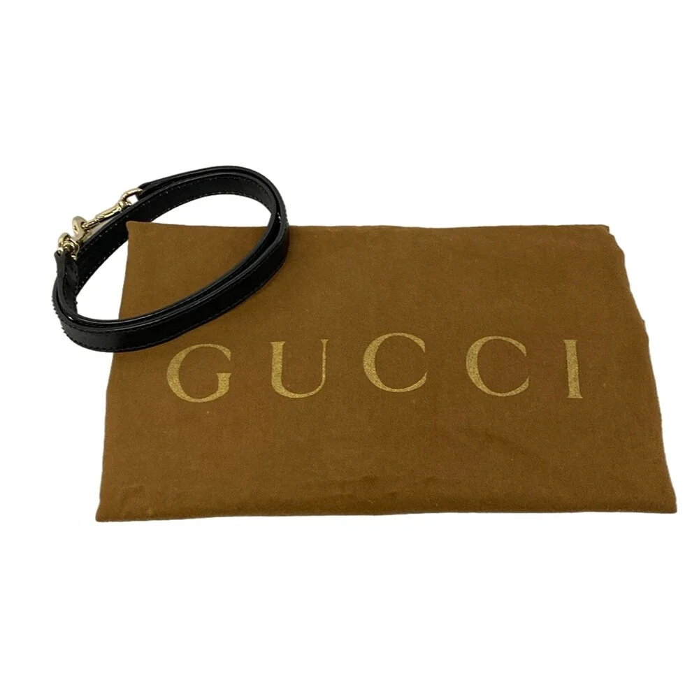 Gucci GG/Sukey Handbag 223974 Beige Dark Brown Black Jacquard Leather